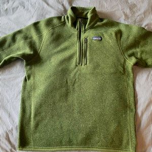 Men’s Better Sweater 1/4-Zip Fleece - M - Green